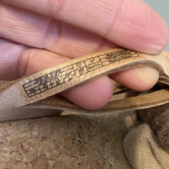 UGG Lilah Suede Cork Wedge Slide on Sandals - Picture 5 of 5